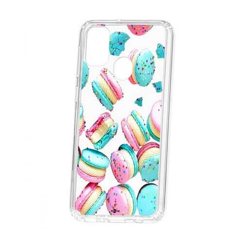 Чехол Kruche для Samsung Galaxy M30S Print Макарон в Фианит-Ломбард
