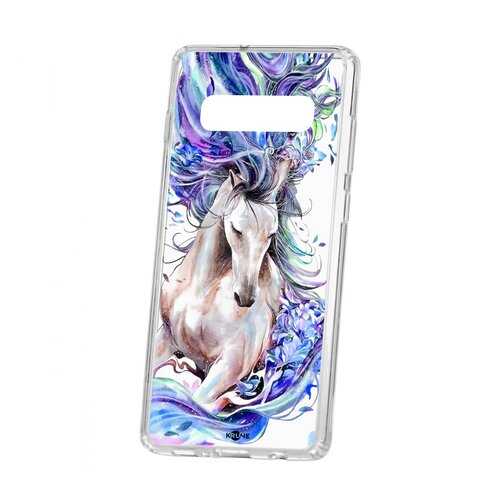 Чехол Kruche для Samsung Galaxy S10+ Print Грация в Фианит-Ломбард