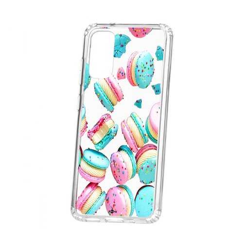 Чехол Kruche для Samsung Galaxy S20 Print Макарон в Фианит-Ломбард