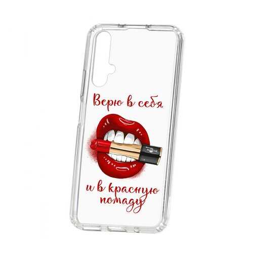 Чехол Kruche Huawei Honor 20/Nova 5T Print Red lipstick в Фианит-Ломбард