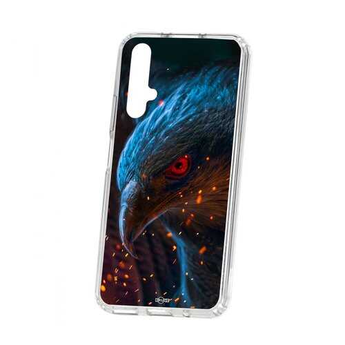 Чехол Kruche Huawei Honor 20 Print Орел в Фианит-Ломбард