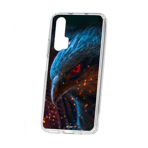 Чехол Kruche Huawei Honor 20 Pro Print Орел в Фианит-Ломбард