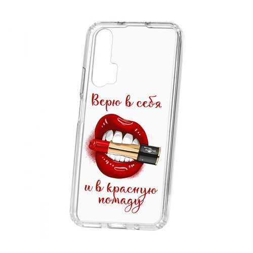 Чехол Kruche Huawei Honor 20 Pro Print Red lipstick в Фианит-Ломбард