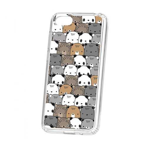 Чехол Kruche Huawei Honor 7A Print Медвежата в Фианит-Ломбард