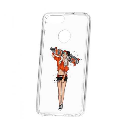 Чехол Kruche Huawei Honor 9 Lite Print Лонгборд в Фианит-Ломбард