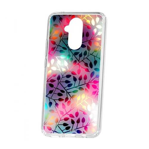 Чехол Kruche Huawei Mate 20 Lite Print Цветные листья в Фианит-Ломбард