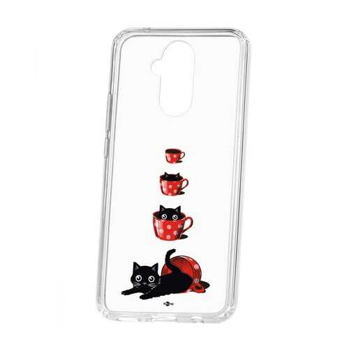 Чехол Kruche Huawei Mate 20 Lite Print Котенок в чашке в Фианит-Ломбард