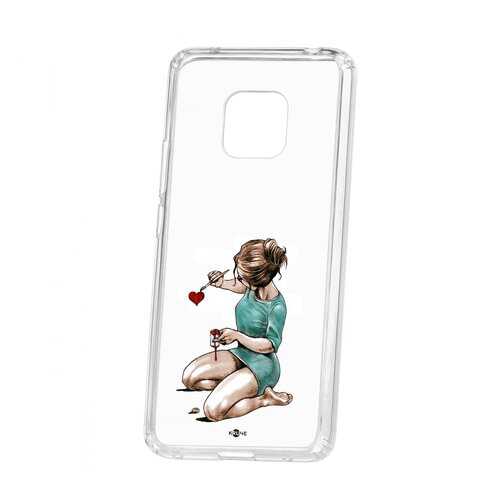 Чехол Kruche Huawei Mate 20 Pro Print Рисуя любовь в Фианит-Ломбард