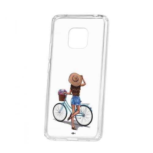 Чехол Kruche Huawei Mate 20 Pro Print Велосипедная прогулка в Фианит-Ломбард