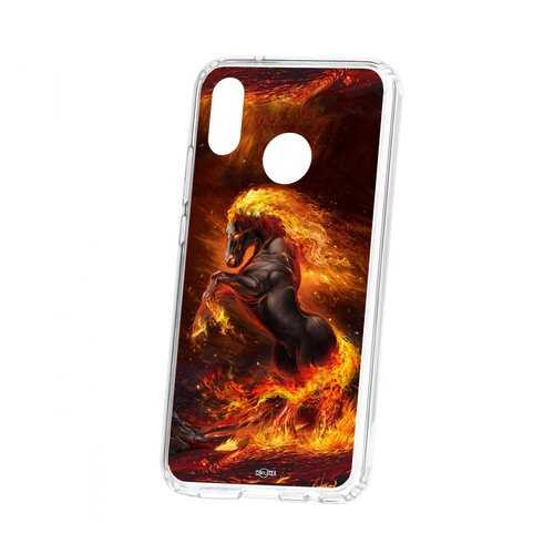 Чехол Kruche Huawei P20 Lite Print Конь огонь в Фианит-Ломбард