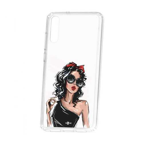 Чехол Kruche Huawei P20 Print Фэшн леди в Фианит-Ломбард
