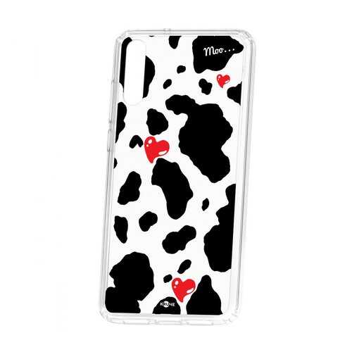 Чехол Kruche Huawei P20 Print Корова в Фианит-Ломбард