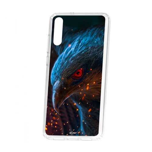Чехол Kruche Huawei P20 Print Орел в Фианит-Ломбард