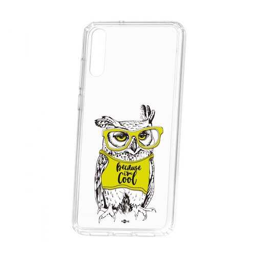 Чехол Kruche Huawei P20 Print Сова в очках в Фианит-Ломбард
