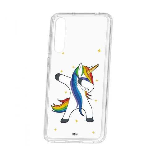 Чехол Kruche Huawei P20 Pro (Plus) Print Единорожка в Фианит-Ломбард
