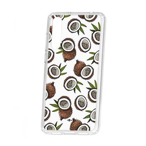 Чехол Kruche Huawei P20 Pro (Plus) Print Кокосы в Фианит-Ломбард