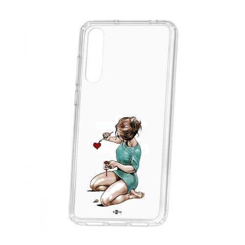 Чехол Kruche Huawei P20 Pro (Plus) Print Рисуя любовь в Фианит-Ломбард