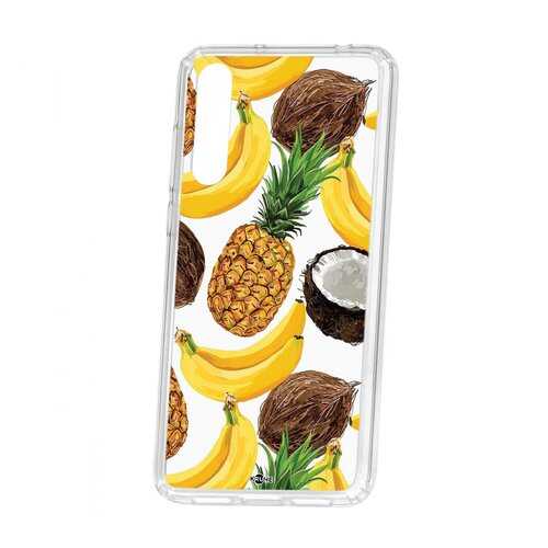 Чехол Kruche Huawei P20 Pro (Plus) Print Тропический микс в Фианит-Ломбард