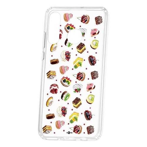 Чехол Kruche Huawei P30 Lite Print Cake в Фианит-Ломбард