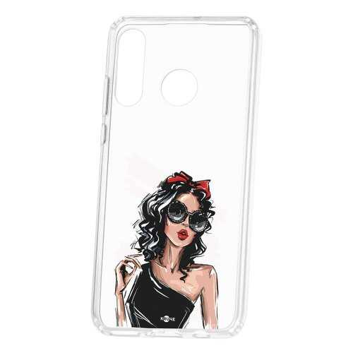 Чехол Kruche Huawei P30 Lite Print Фэшн леди в Фианит-Ломбард