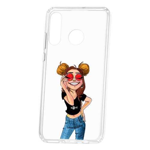 Чехол Kruche Huawei P30 Lite Print Smiling в Фианит-Ломбард