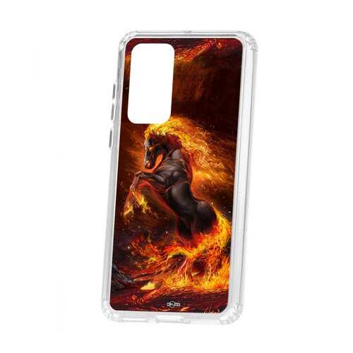Чехол Kruche Huawei P40 Print Конь огонь в Фианит-Ломбард