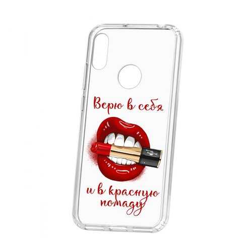 Чехол Kruche Huawei Y6 Print Red lipstick в Фианит-Ломбард