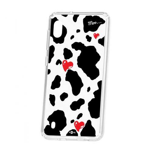 Чехол Kruche Samsung Galaxy A10 2019 Print Корова в Фианит-Ломбард