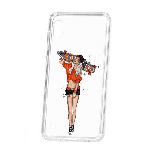 Чехол Kruche Samsung Galaxy A10 2019 Print Лонгборд в Фианит-Ломбард