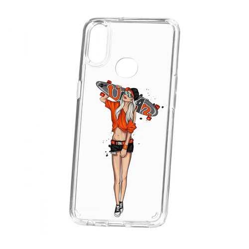 Чехол Kruche Samsung Galaxy A10S Print Лонгборд в Фианит-Ломбард