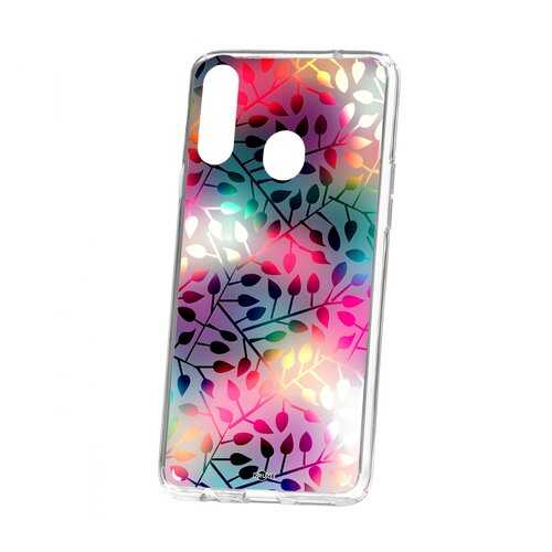 Чехол Kruche Samsung Galaxy A20S Print Цветные листья в Фианит-Ломбард
