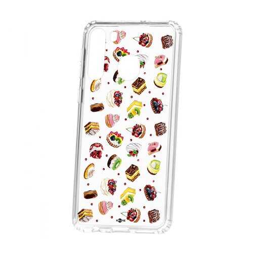Чехол Kruche Samsung Galaxy A21 Print Cake в Фианит-Ломбард