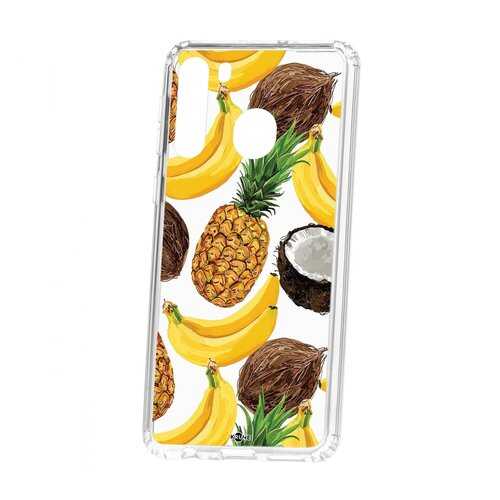 Чехол Kruche Samsung Galaxy A21 Print Тропический микс в Фианит-Ломбард