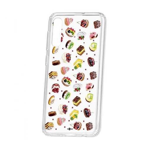 Чехол Kruche Samsung Galaxy A50 2019 Print Cake в Фианит-Ломбард