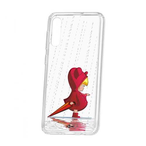 Чехол Kruche Samsung Galaxy A50 2019 Print Девочка с зонтом в Фианит-Ломбард
