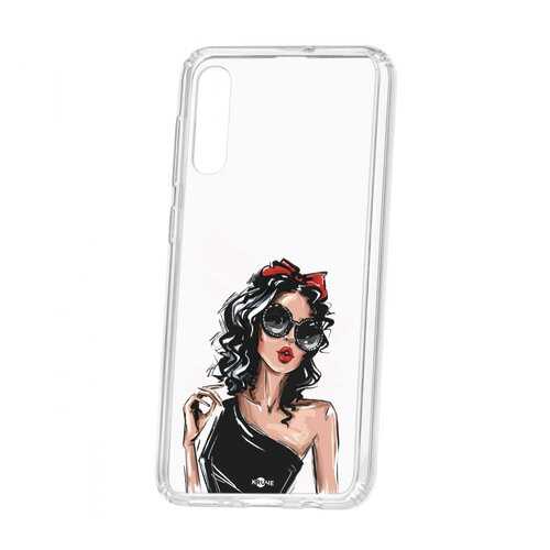 Чехол Kruche Samsung Galaxy A50 2019 Print Фэшн леди в Фианит-Ломбард
