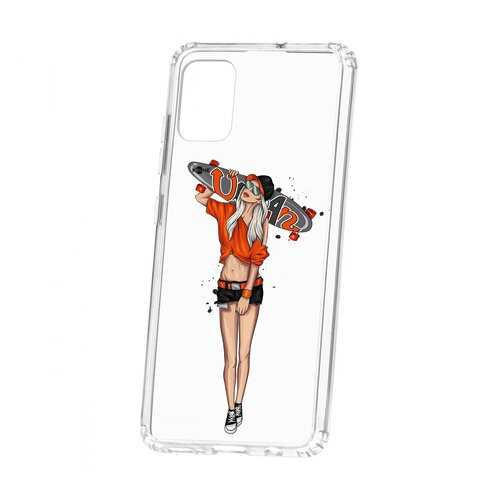 Чехол Kruche Samsung Galaxy A51 Print Лонгборд в Фианит-Ломбард