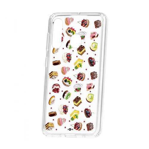Чехол Kruche Samsung Galaxy A60 2019 Print Cake в Фианит-Ломбард