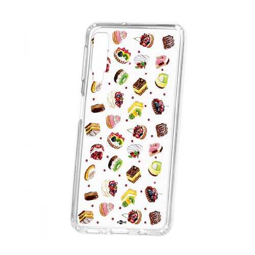 Чехол Kruche Samsung Galaxy A7 (2018) A750 Print Cake в Фианит-Ломбард