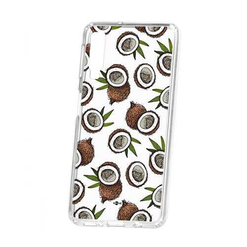 Чехол Kruche Samsung Galaxy A7 (2018) A750 Print Кокосы в Фианит-Ломбард