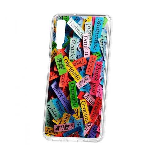 Чехол Kruche Samsung Galaxy A7 (2018) A750 Print Thank you в Фианит-Ломбард