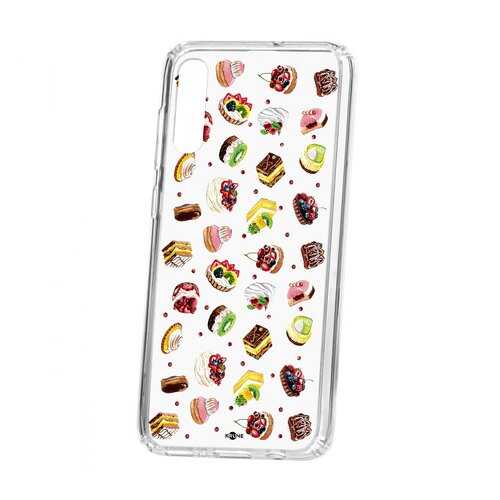 Чехол Kruche Samsung Galaxy A70 2019 Print Cake в Фианит-Ломбард