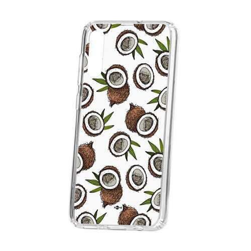 Чехол Kruche Samsung Galaxy A70 2019 Print Кокосы в Фианит-Ломбард