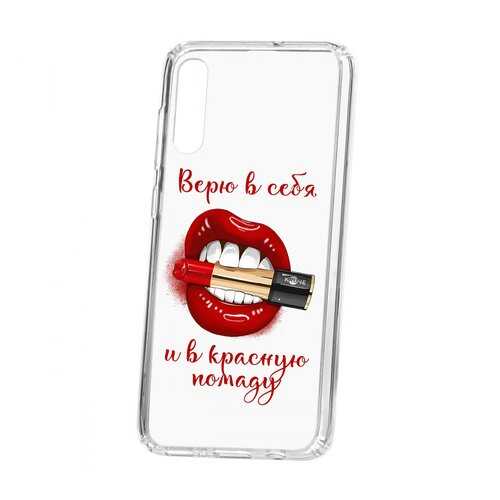 Чехол Kruche Samsung Galaxy A70 Print Red lipstick в Фианит-Ломбард