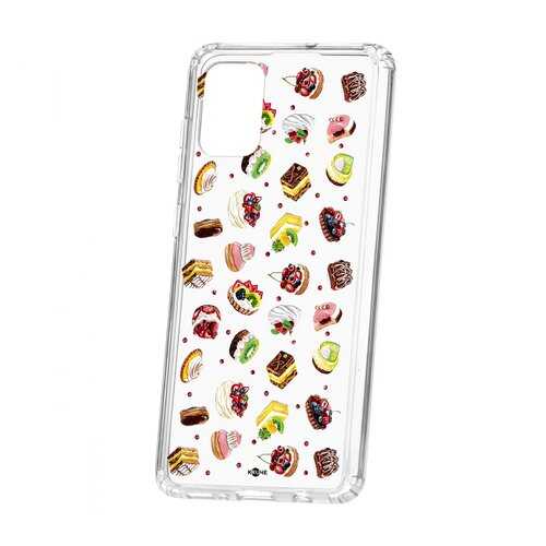Чехол Kruche Samsung Galaxy A71 Print Cake в Фианит-Ломбард