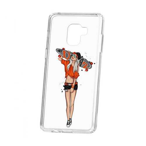 Чехол Kruche Samsung Galaxy A8+ 2018 (A730) Print Лонгборд в Фианит-Ломбард