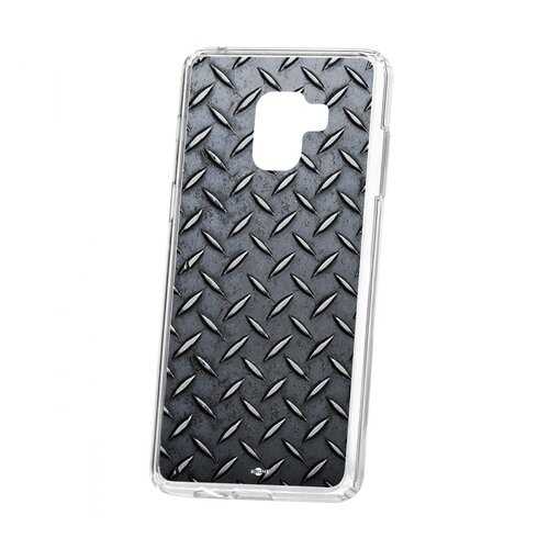 Чехол Kruche Samsung Galaxy A8+ 2018 (A730) Print Сталь в Фианит-Ломбард