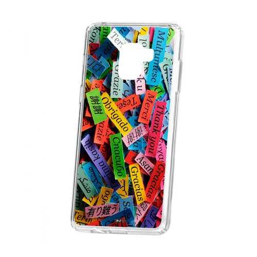 Чехол Kruche Samsung Galaxy A8+ 2018 (A730) Print Thank you в Фианит-Ломбард