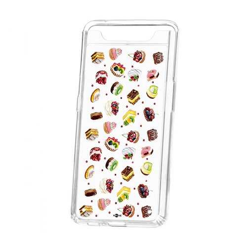 Чехол Kruche Samsung Galaxy A80 Print Cake в Фианит-Ломбард