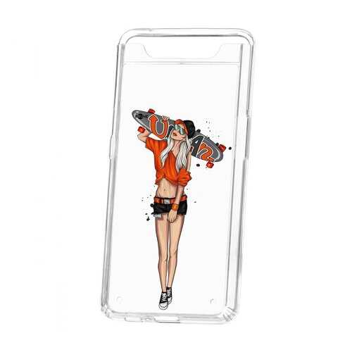 Чехол Kruche Samsung Galaxy A80 Print Лонгборд в Фианит-Ломбард